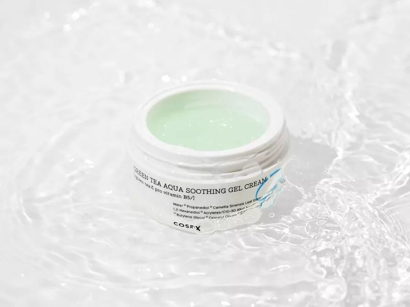 Cosrx - Hydrium Green Tea Aqua Soothing Gel Cream - Заспокійливий крем з екстрактом зеленого чаю - 50ml Cosrx_1535 фото