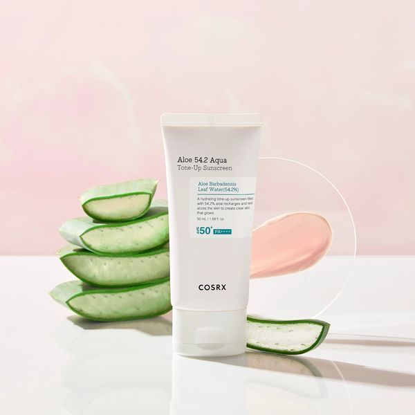 PA++++ - сонцезахисний крем - Aloe 54.2 Aqua Tone-Up Sunscreen - 50ml Cosrx_16601 фото