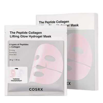 COSRX - Peptide Collagen Glow Hydrogel Mask - Набір гідрогелевих масок з пептидами та колагеном - 34g x 3шт cosrx_26799 фото
