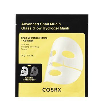 COSRX - Advanced Snail Mucin Glass Glow Hydrogel Mask - Набір гідрогелевих масок зі слизом равлика - 34gx3шт. cosrx_23819 фото