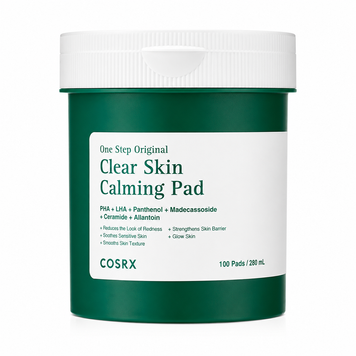 COSRX - One Step Original Clear Skin Calming Pad - Заспокійливі очищувальні педи для проблемної шкіри - 280ml/100шт cosrx_29163 фото